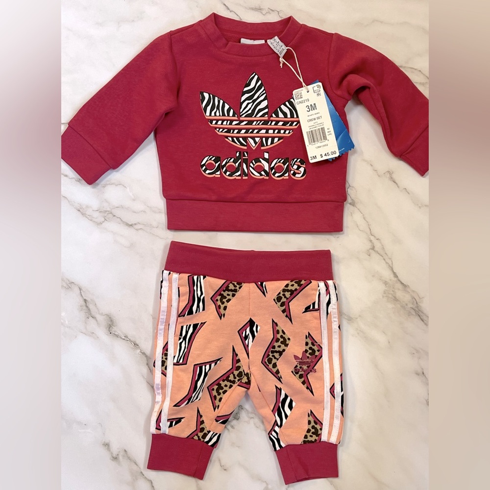 Adidas’s Baby Girl’s Gym Casual Set